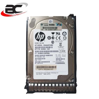 China Large 652583-B21 HP 600G 10K 2.5 Inch Hdd SAS Server Running Hard Disk Drive HDD For Server for sale