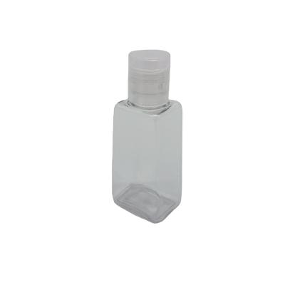 China Household Products 30ml Mini Travel Plastic Empty PET Squeeze Bottles With Flip Cap For Skin Care Cleaning for sale