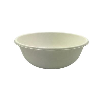 China Eco Friendly Disposable Disposable Soup Bowl 800ml PFAS Bagasse Free Salad Bowl for sale