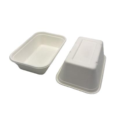 China PFAS Sugar Cane Disposable Pulp Free Disposable Bowl Biodegradable Dish Tray Food Container for sale