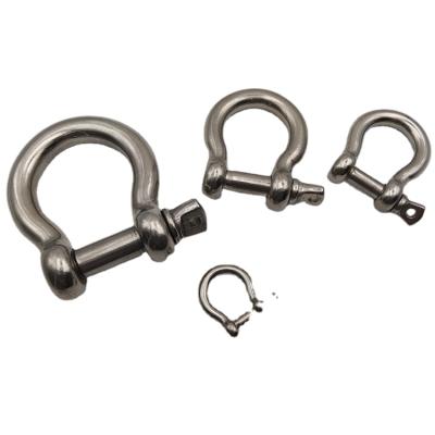 China Retail Industry Top Selling Products Large Stainless Steel Bow Screw Shackles for sale