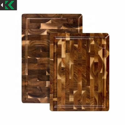 China Stocked Large Reversible Multipurpose Thick Acacia wood chopping cutting board for sale