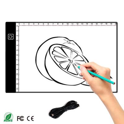 China Thin Light Box Ultra Thin Led Pad Discovery Light Doodle Writing Drawing Board Graffiti Arithmetic Learning Tool Gift For Kids 15*24*0.4cm(A5)) for sale