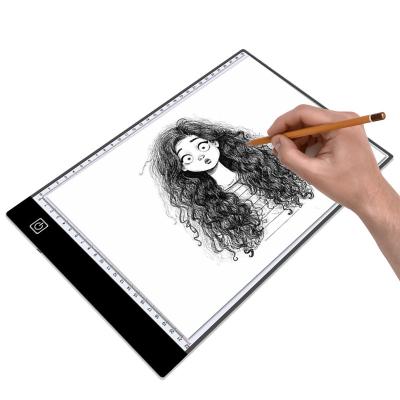 China USB A4 LED Scale Drawing Board Tattoo Stencil Calibrated Art Painting Tool Discovery Pad Led Light Pad for sale