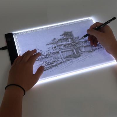 China LED Lighting Drawing Comic Digital Board With Sketching Animation Size Narrow Edge 33.5*23.5*0.4cm (A4 A4 for sale