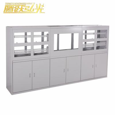 China Modern TV wall monitor cabinet Thickened and assembled monitor computer console Security equipment display center console for sale