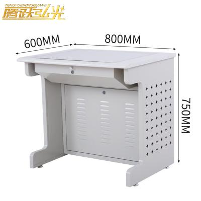 China Modern School Classroom Teacher Desk Flip Computer Desk Table with Drawers Laptop Office CEO Director Desk duplex for sale