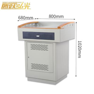 China Modern School office furniture conference room Multimedia reversible podium for multimedia classroom Style Four for sale