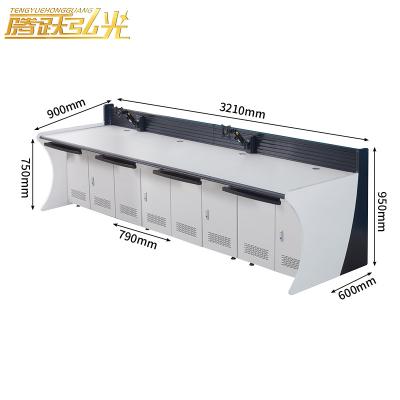 China Contemporary Five workstation Y-type command center control console monitoring desk Conference  office furniture monitoring computer desk for sale