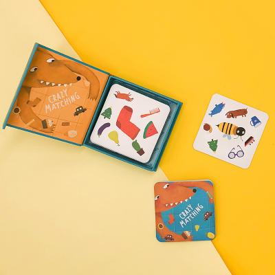 China Eco-friendly non-toxic kids toys flash cards custom educational game card kids printing cardboard toys and games for sale