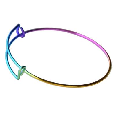 China Hot Selling Rainbow Inspired DIY Bracelet Bangle Thin Bracelet for sale