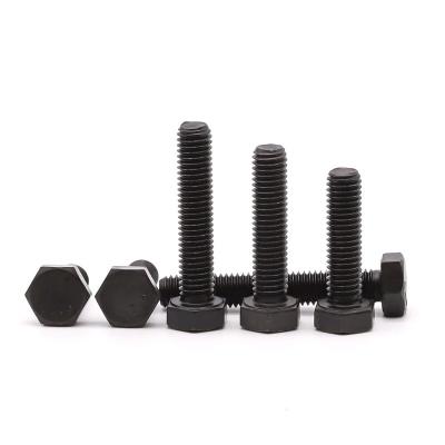 China Black M50 Steel 8.8 Inch Din933 Size Carbon Steel Astm A193 GR B7 Heavy Din 933 Hex M17 Hex Head Bolt for sale