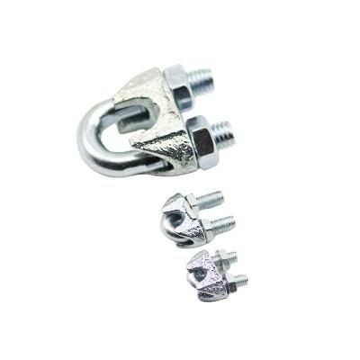 China Heavy Industry Galvanized Malleable Wire Rope Clamp Wire Rope Clamps Rigging Parts and Fasteners Installation DIN741 for sale