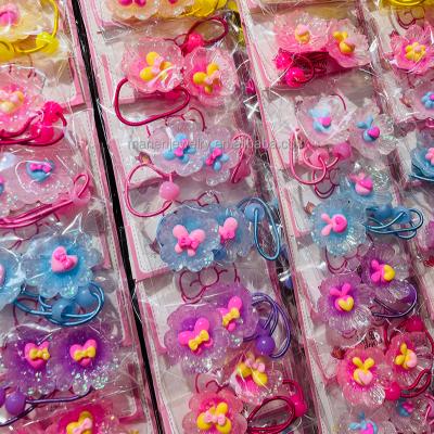 China 2022 High Quality Manufacturer Spot Girl Rubber Band Cartoon Hair Bands Flower Headband Kids Hair Accessories For Girls for sale