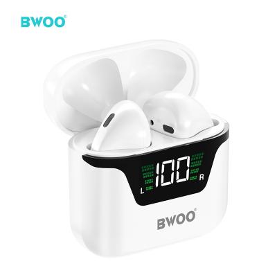 China Wholesale Mini Size BWOO ABS Hardware Stereo Custom Logo Wireless earbuds pc+ android sports earbuds for sale