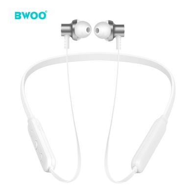 China Wholesale Mini Size BWOO Neckband Band Earphone Wholesale Magnetic Blue Tooth 4.2 Stereo Sports Wireless Earphone for sale