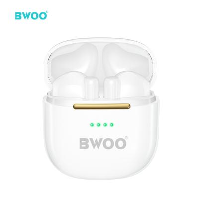 China OEM Wireless Logo Earphone v5.2 Mini Size BWOO Modern Design BT USB C Stereo Wireless Headphones for sale