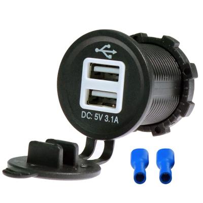 China New 5V QC3.1 Dual USB Car Charger Stick China-chic Car Charger Multiple Mobile Phone Car Charger for sale