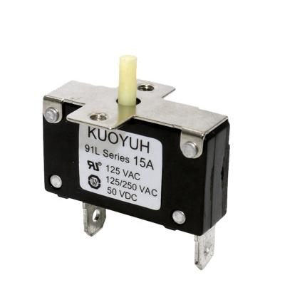 China 250V 2A Kuoyuh 91L Series Motor Overload Protector Circuit Breaker 91L-15A for sale