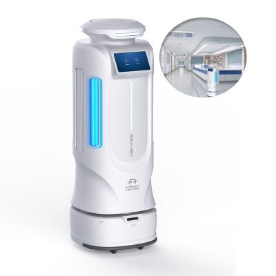 China Autonomous Smart AI robot light disinfection mobile uv-c air for hotels disinfect sterile robot uv-c robot for sale