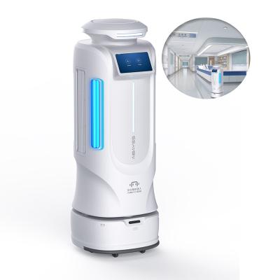 China Hotels Disinfect Machine Multi Function Spray Disinfect Robot Steril Sanitiser Standalone Spray Disenfect UV-C Robot for sale