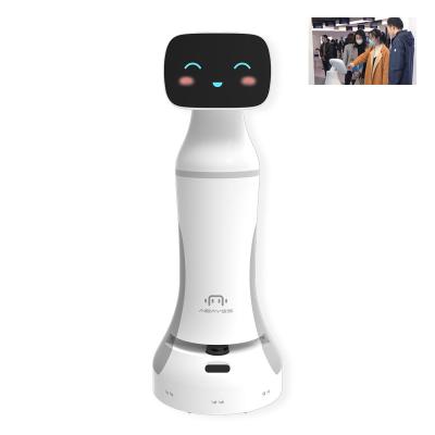 China Artificial intelligence service robot guide robot price Self-guiding AI robot front desk concierge AI exhibition guide robot for sale