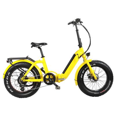 China Aluminum Alloy 20 Inch Mini Folding City Electric Bike Fat Tire Electric Bicycle for sale