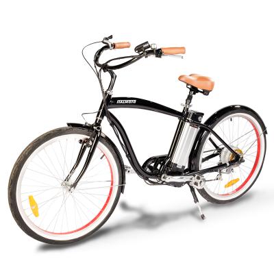 China Best Man Aluminum Alloy Beach Cruiser Electric Bike With City Tire Electric Bicycle For Adults for sale