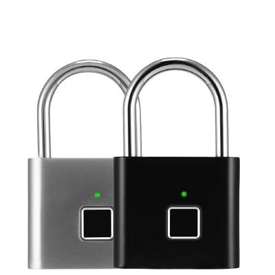 China Waterproof Fingerprint Lock Smart Padlock Door Lock USB Charging Portable Anti-theft A4 Fingerprint Lock for sale