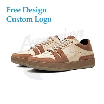 China Custom Large Size OEM Sneakers Famous Brands Designer Trainers Fashion Trend Brand Men's Shoes Skateboard Shoes for sale