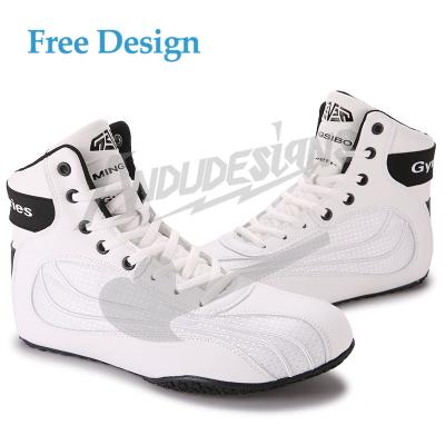 China Wrestling Shoes China Custom Design Professional Boxing Wrestling Fighting Shoes Training Boots Combat Sports Sneakers for sale