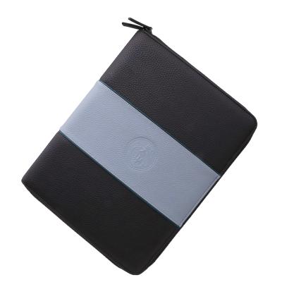 China High Quality Fashion Business Office Zipper Folder Manager Bag Organizer PU Leather Document Folder for sale