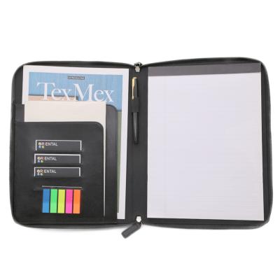 China New Style High Quality Case Folders Business Organizer Bag PU Zipper Leather Folder for sale