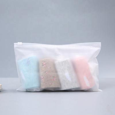 China Recyclable High Quality Clear Packaging Zipper Lock Slider Sealer CPE Small Frosted Plastic Zipper Bag For Packaging for sale