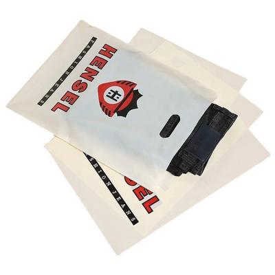 China Designer Custom Brand Name Logo Recycled Clothing Shopping Handle Recyclable Plastic Bags For Gifts for sale