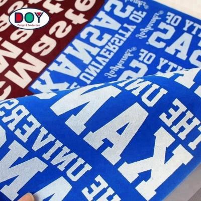 China Viable Letter Logo Printing Flock Heat Transfer Custom Vinyl Printed For T Shirt for sale