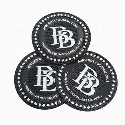 China Wholesale Custom Viable Football Soccer Team 3D Printed Logo Heat Press Transfer With Tatami Fabric for sale