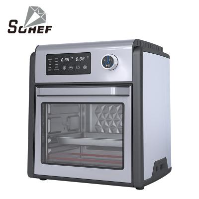 China 1700W 20L Hot Sale Kitchen Appliances Stainless Steel Hot Air Fryer Healthy Digital Electric Oven for sale