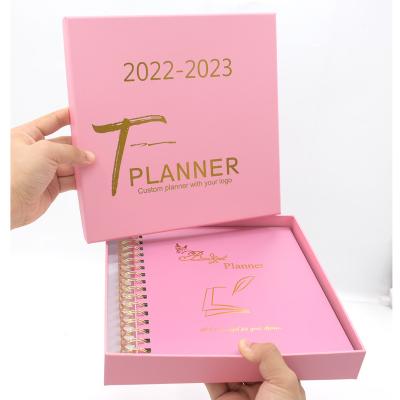 China 2022-2023 Monthly Calendar Mother's Day Hardcover Custom Free Sample Hardcover Planner Planner Notebook 2022-2023 for sale