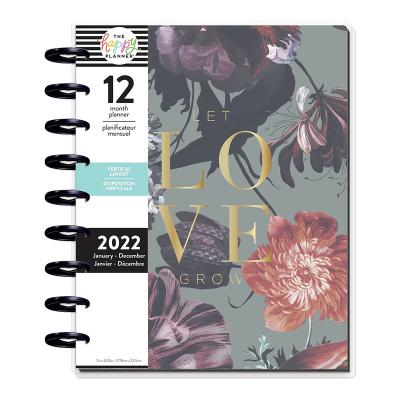 China Custom Clear Hardcover Discbound Agenda Clarity See PVC Clear Planner Personal Organizer Binder for sale