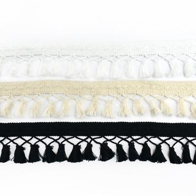 China Deepeel RC386 Viable Clothing Accessories Curtain Trim Tassel Ribbon Cotton Fringe Cotton Fringe Sewing Home Lace Viable RC386 6cm for sale