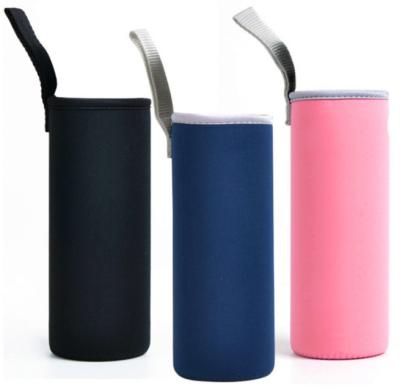 China Protect 2021 Custom Cooler Cup Jianbo 550ml Bottle Glass Bag For Wine Packaging Sleeve Neoprene Colorful Unsewn Fabric for sale