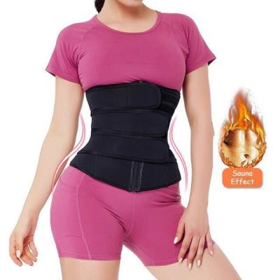 China 2021 Wholesale Custom Slimming Waist Shaper Neoprene Sweat Waist Trainer Antibacterial Logo Printing Body Shaper Belt for sale