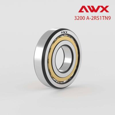 China AWX Precision Double Row Angular Bearing 3200 A-2RS1TN9 Customized Acceptable for sale