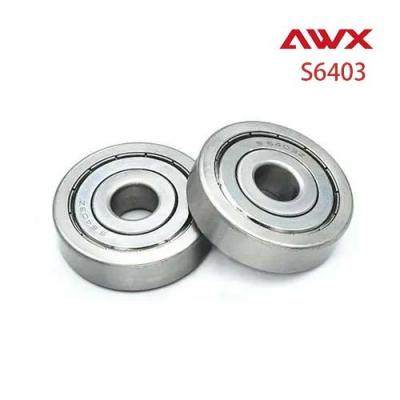 China S6403 Custom Stainless Steel Spherical Bearings Non Corroding P5 Grade for sale