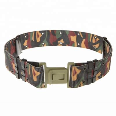 China 2019 Camouflage Military Webbing Belt Adjustable Custom Nylon Military Belt For Men for sale