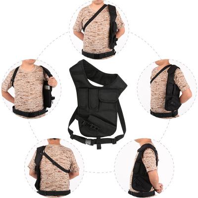 China Double Shoulder Agent Edition Underarm Holster Durable Tactical Vest Camouflage Stealth Waterproof Nylon Tactical Mobile Phone Accessory Pack for sale