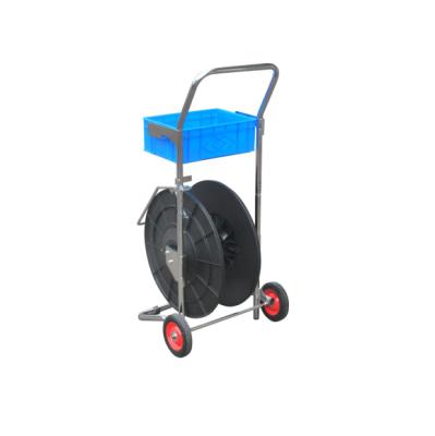 China HOT Selling Compound Strapping Cart PET/PP Storage Strapping Dispenser Trolley Steel Bandage Cart for sale