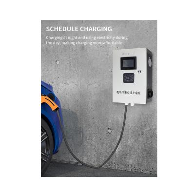 China Wifi / Fast OCPP 7KW Wallbox EV Wall Charger Electric Vehicles Charge Pile Charging Station For Electric Car for sale