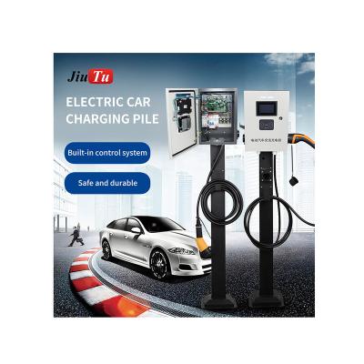 China Wifi / OCPP 7KW Electric Car Charging Station Commercial EV Charger Type - Floor Mounted Charger 2 Station For Vehicle for sale